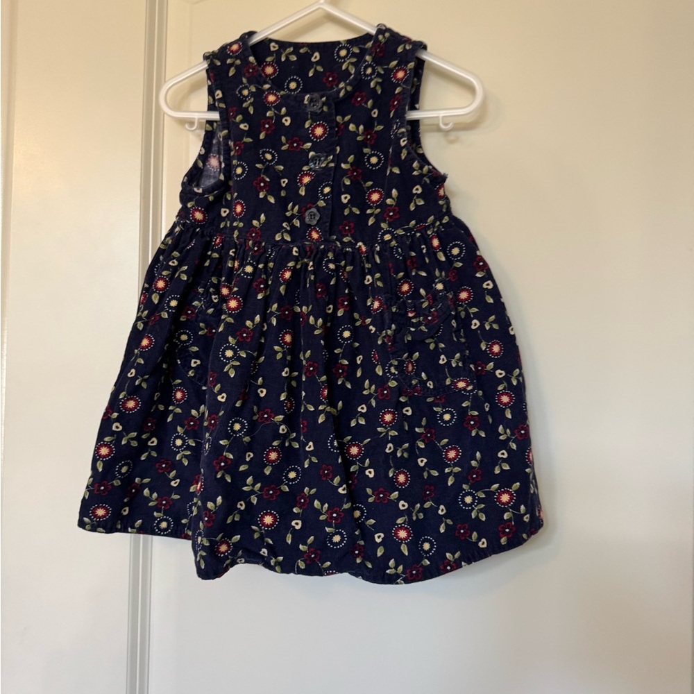 Blue and Pink Ruffled Tiered Sundress